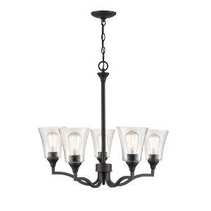 Millennium Lighting Caily 5 - Light Chandelier in  Matte Black - 1 of 2