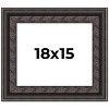 PosterPalooza | 3.5" Wide Ornate Black Picture Frame - UV Acrylic, Backing Board, Hanging Hardware Included - 2 of 4