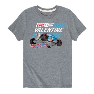 Boys' - Hot Wheels - Valentine's Epic Short Sleeve Graphic T-Shirt - 1 of 4