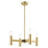 Livex Lighting Copenhagen 4 - Light Chandelier in  Satin Brass - 4 of 4