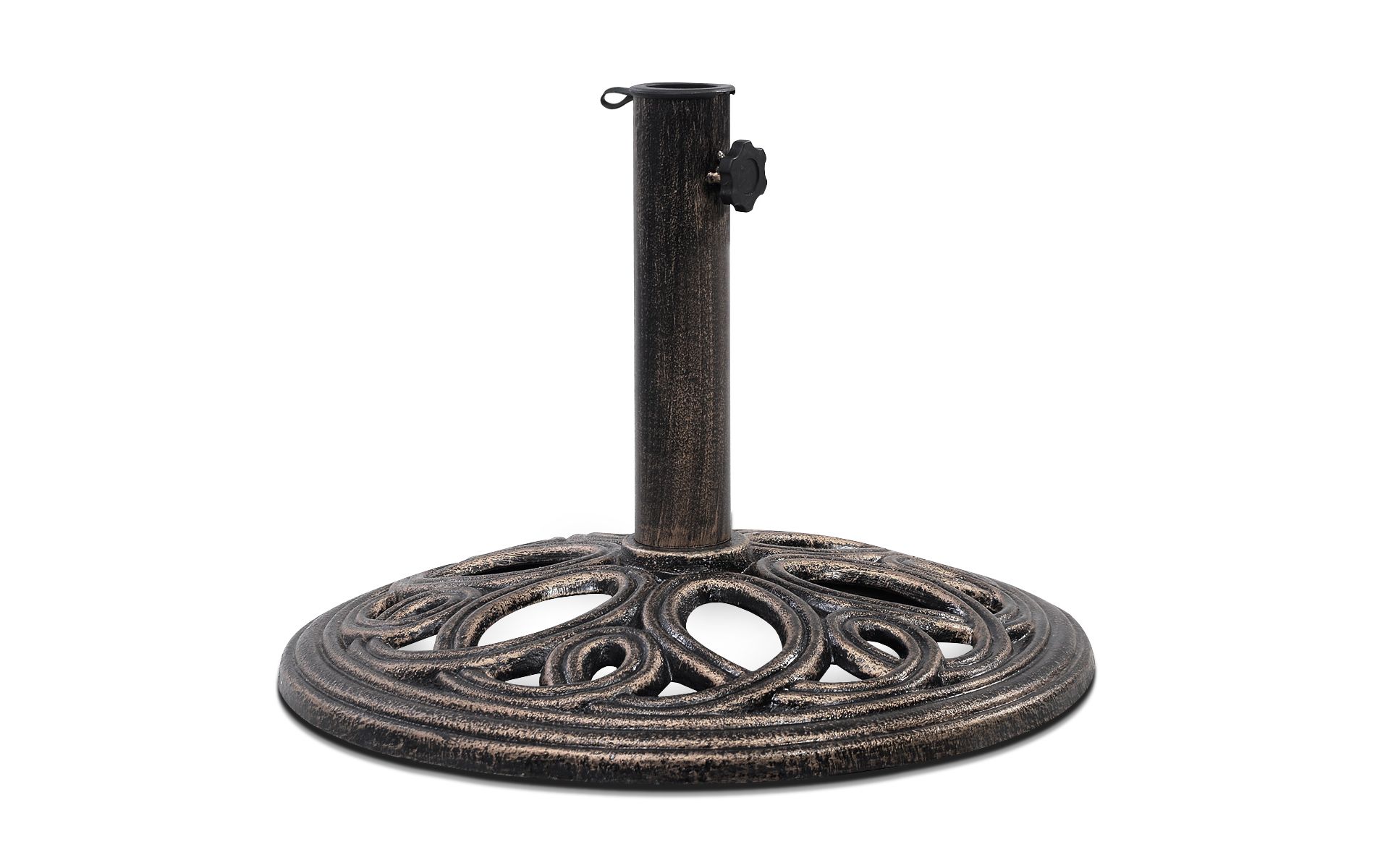 Tangkula 18"Round Umbrella Base Stand Cast Iron Heavy Duty 23lbs