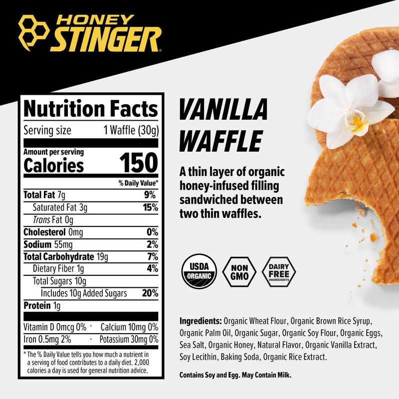Honey Stinger Vanilla Energy Waffle, 3 of 7