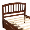 CAVINAS Twin Size Platform Bed Modern Wooden Bed Frame with Headboard and 2 Storage Drawers for Bedroom - 3 of 4