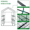 Walk-in Greenhouse for Outdoors, 58"x58"x75" Plant House with 8-Tier Grid Shelves for Seed Starting & Potted Plants - 2 of 4