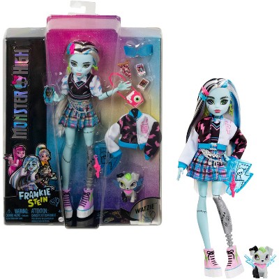  Monster High Cleo De Nile Fashion Doll with Blue Streaked Hair,  Signature Look, Accessories & Pet Dog : Toys & Games