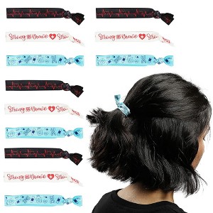 Zodaca 30 Pack Elastic Hair Ties Bands for Women, Nurse Appreciation Gifts (3 Colors) - 1 of 4