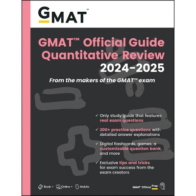 GMAT Official Guide Quantitative Review 2024-2025: Book + Online Question Bank - (Paperback)