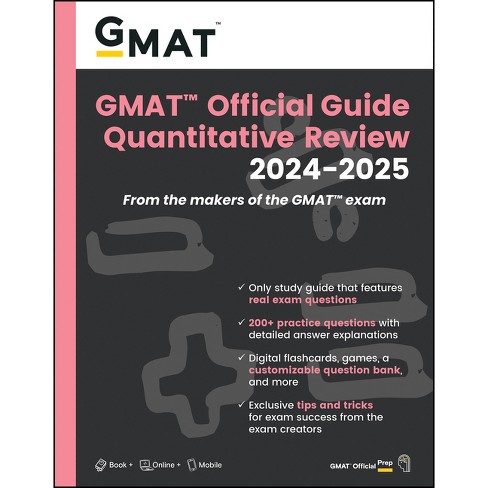 GMAT Official Guide Quantitative Review 2024-2025: Book + Online Question  Bank - (Paperback)