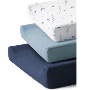 LISM 3 Pack Changing Pad Covers Nursery Diaper Change Pad Fitted Sheets - 1 of 4