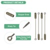 Unique Bargains Brooch Stick Pins Copper Long Needle with Stopper Ends for DIY - 2 of 4