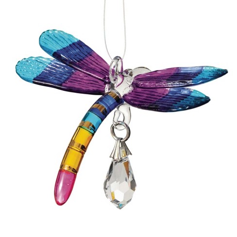 Woodstock Wind Chimes Woodstock Rainbow Makers Collection, Fantasy Glass, Dragonfly, 1.5'', Tropical Crystal Suncatcher CDTRP - image 1 of 4