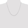 Black Bow Jewelry 0.8mm 14k White Gold Diamond Cut Octagonal Snake Chain Necklace - 2 of 4