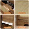 10 Drawer Dresser for Bedroom, 59'' Rattan Dresser TV Stand for 55, 65, 70 TVs, Boho Chest of Drawers with Large Tabletop & Gold Handles - 3 of 4