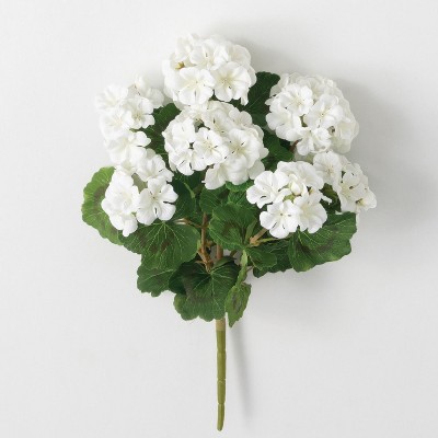 Sullivans Artificial Geranium Bush 11"H Pink Flower