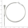 Black Bow Jewelry Extra Large Round Hoop Earrings in Sterling Silver - 57mm (2-1/4 Inch) - 4 of 4
