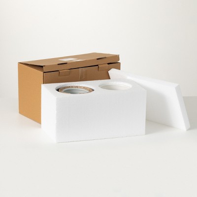 Trio of Textured Ceramic Planters in Multicolor - Indoor/Outdoor Use