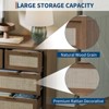 7 Drawer Dresser for Bedroom, Rattan Chest of Drawers with Handles, 52"W Closet Dresser Organizer, Entryway Console Table for Bedroom - 4 of 4