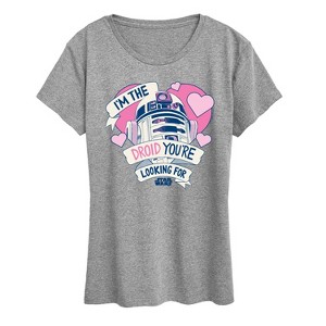 Women's - Star Wars - Valentine Droid Youre Looking For Short Sleeve Graphic T-Shirt - 1 of 4