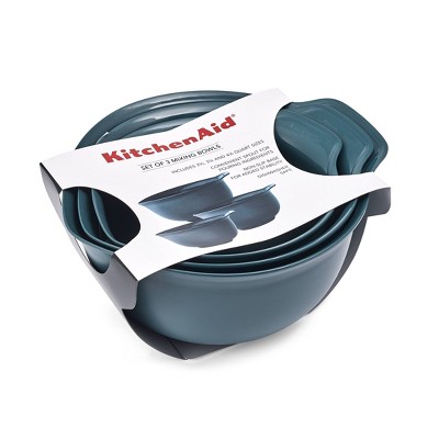 KitchenAid Set of 3 Mixing Bowls Agave