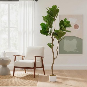 Artificial Fiddle Leaf Fig Tree,for Home Indoor Office Living Room Decor - 1 of 4