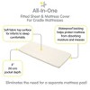 BreathableBaby All-in-One Fitted Sheet & Waterproof Cover, For 36" x 18" Cradle Mattress (2-Pack), Ecru - 3 of 4