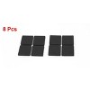 Unique Bargains EVA Square Self-Stick Non-Slip Anti-Scratch Floor Glide Furniture Pads Black 1.5" x 1.5" x 0.16" 8 Pcs - 4 of 4