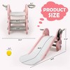 Infurnic Baby Activity Gyms Kids Slide with Basketball Hoop, Durable PE and PP, Safe Design, Perfect Indoor Gift for Kids, Multicolored, 7"*27"*16" - 4 of 4
