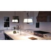 Urban Ambiance Luxury Mid-Century Modern Industrial Chandelier / Ceiling Fixture,  13-1/4"H x 16"W,  Brushed Nickel Finish, UHP2497 - 2 of 4