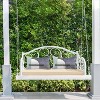 Aoodor 46.5'' x 17.7'' x 3'' Patio Bench Cushion, Olefin Fabric Slipcover Sponge Foam, Outdoor Use - 2 of 4