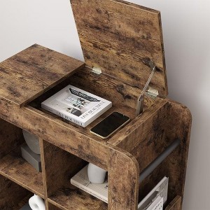 Side Table with Storage, Flip Top Sofa End Table for Living Room and Bedroom - 1 of 4
