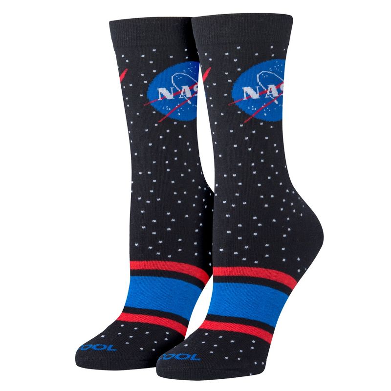 Cool Socks, Nasa Stars, Funny Novelty Socks, Medium, 1 of 6