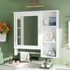 Bathroom Cabinet Wall Mounted, Medicine Cabinet with Doors & Adjustable Shelf, Over The Toilet Bathroom Storage Cabinet for Office Kitchen - 2 of 4