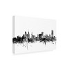 Trademark Fine Art -Michael Tompsett 'Buffalo New York Skyline B&W' Canvas Art - 3 of 4