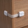 VEVOR Child Safety Strap Locks, 8 Packs Adjustable Baby Proofing Cabinet Locks, 3M Adhesive Cabinet Drawer Door Latches, No Drilling Required, White - 2 of 4