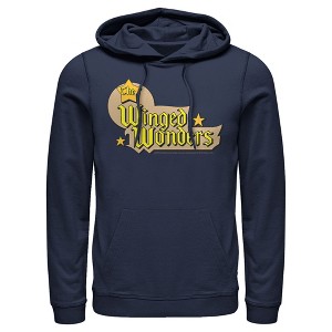Men's Justice League Winged Wonders Logo Pull Over Hoodie - 1 of 3