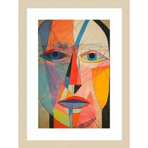 Amanti Art The Face by Treechild Wood Framed Wall Art Print - 1 of 4