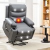 Power Lift Recliner Chair, Electric Recliners for Elderly with Heat and Massage, Stand Assist with Cup Holders, Side Pocket, for Living Room - 2 of 4