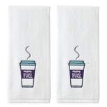 2pc Mom Fuel Hand Towel Set White - SKL Home