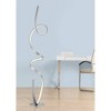 Possini Euro Design Avante Modern 56 1/2" Tall Standing Floor Lamp Light Ribbon Column LED Foot Switch Silver Metal Brushed Nickel Finish Living Room - 2 of 4