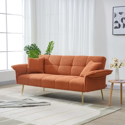 NicBex 67/70/79Inch Loveseat,Modern Convertible Loveseat Sofa with Adjustable Arms,Upholstered 2-Seater Couch Set for Living Room,Bedroom,Lounge