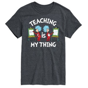Men's - Dr. Seuss - Teaching Is My Thing Short Sleeve Graphic T-Shirt - 1 of 4