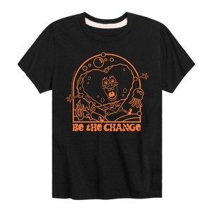 Boys' - SpongeBob SquarePants - Be The Change Short Sleeve Graphic T-Shirt - 1 of 4