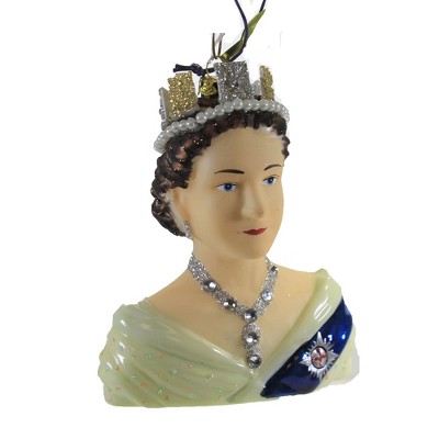 Holiday Ornament 4.0" Coronation Queen Elizabeth Royal Icon England Windsor 1953  -  Tree Ornaments