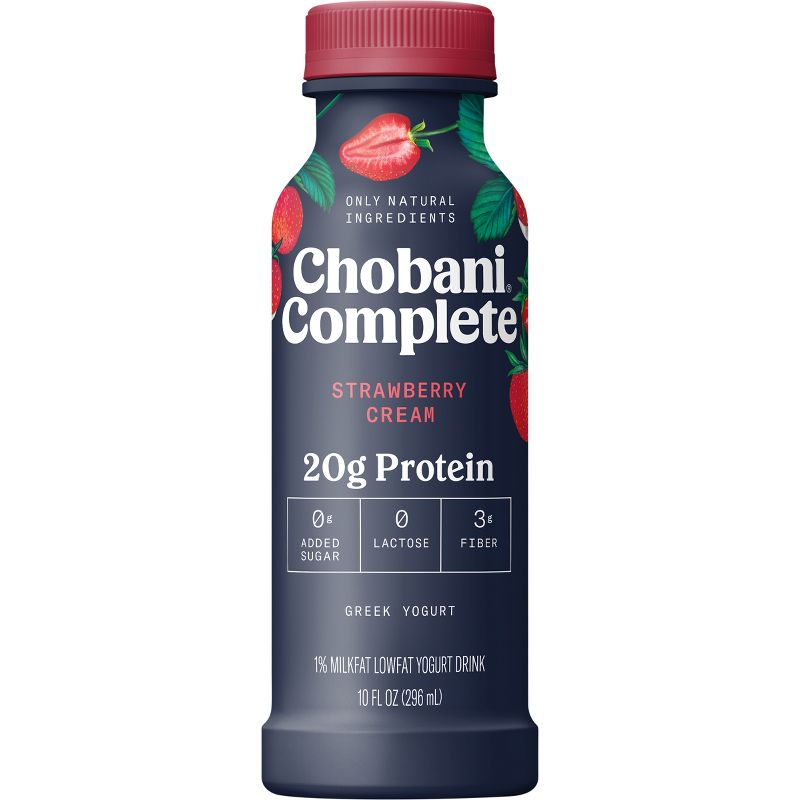 Chobani Complete Protein Strawberry Cream Yogurt Drink - 10 fl oz, 4 of 10