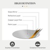 VYNXARIA 42" x 22" Metal Wall Art Modern Mirror Decor Home Hanging Wall Sculptures for Living Room Bedroom Dining Room, Gold - 4 of 4