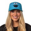 Sesame Street Cookie Monster Mens Snapback Hat Adult Precurve Adjustable Hat Cap - 3 of 4