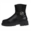 bebe Girl's Fashion Chelsea Boots Ankle Shoes for Kids with Back Quilted Collar - 3 of 4