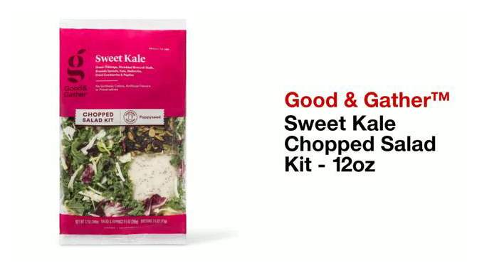 Sweet Kale Chopped Salad Kit - 12oz - Good & Gather&#8482;, 2 of 8, play video