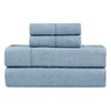 Pointehaven 180 GSM Brushed Cotton Solid Soft Flannel Deep Pocket Oversized Sheet Set - 3 of 4