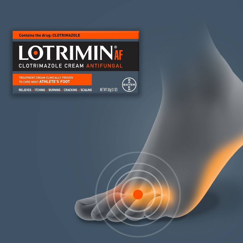 Lotrimin Antifungal Cream Athletes Foot Treatment - 1.1oz, 4 of 9